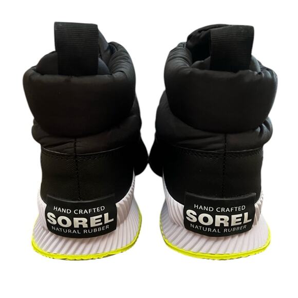 NWOT Women's Sorel Out N About III Puffy Zip Bootie in Black/White – Sz 9.5 - Picture 8 of 12